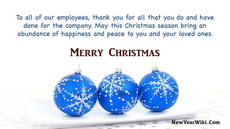 Merry Christmas Wishes For Employees 2022 - New Year Wiki