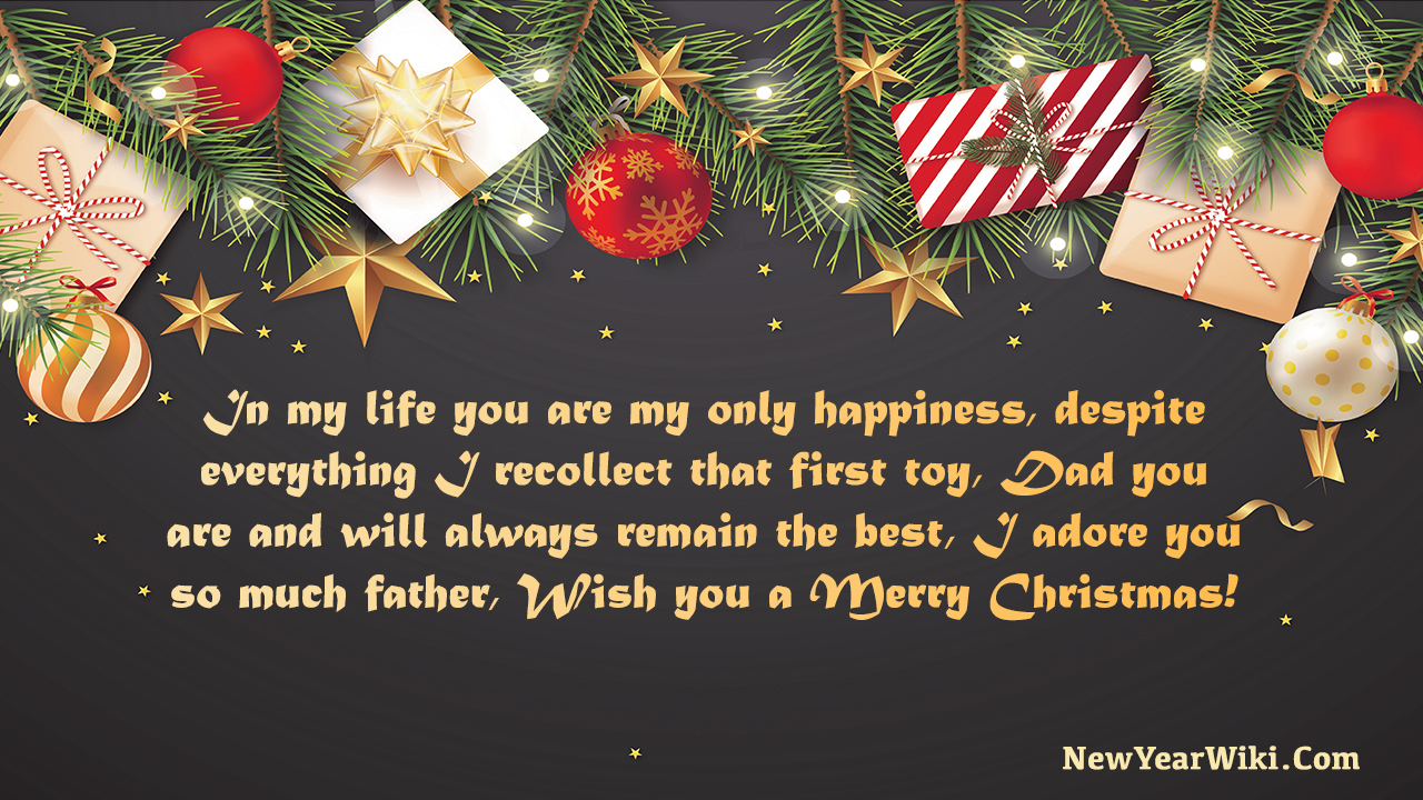 Merry Christmas Wishes for Father 2024 - New Year Wiki