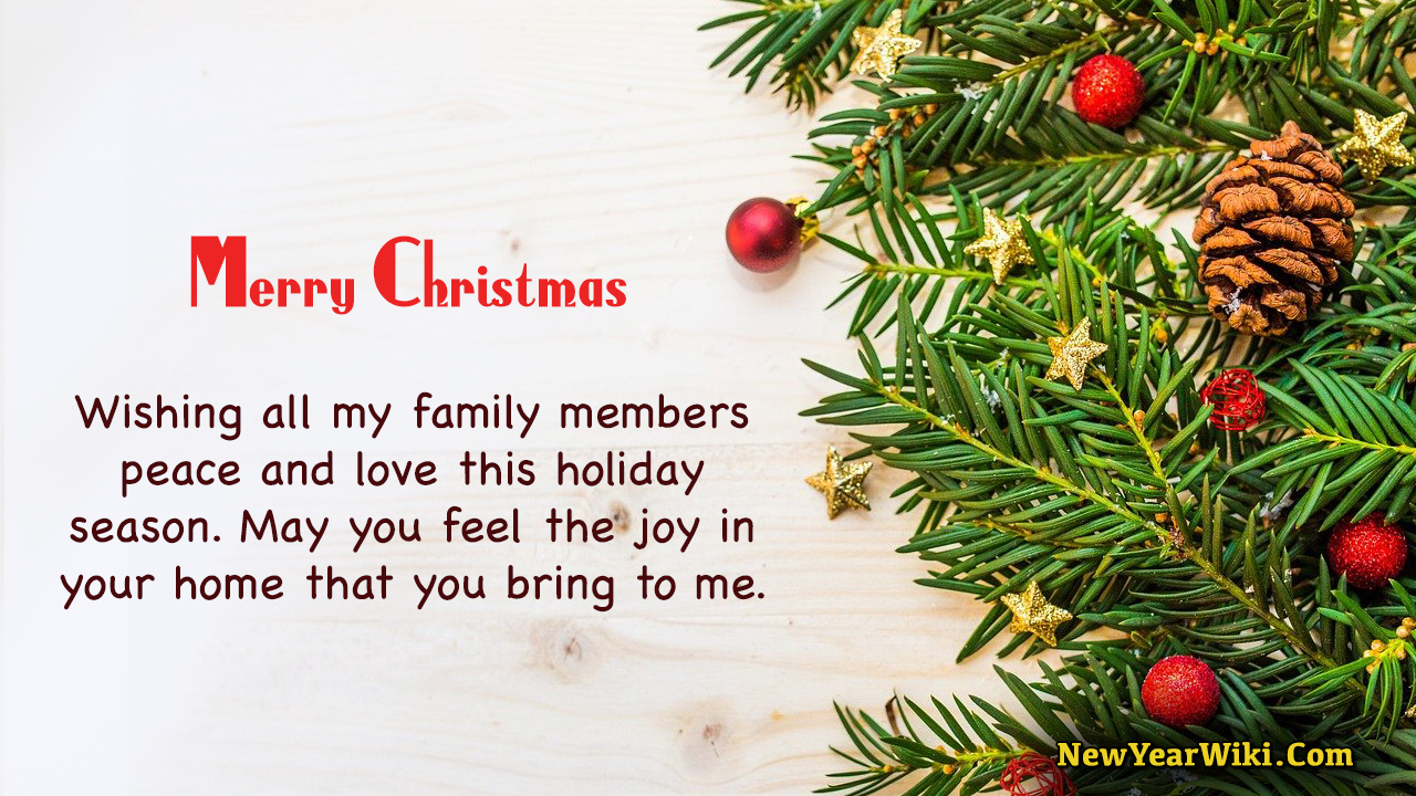 Merry Christmas Wishes For Family Members 2023 - New Year Wiki