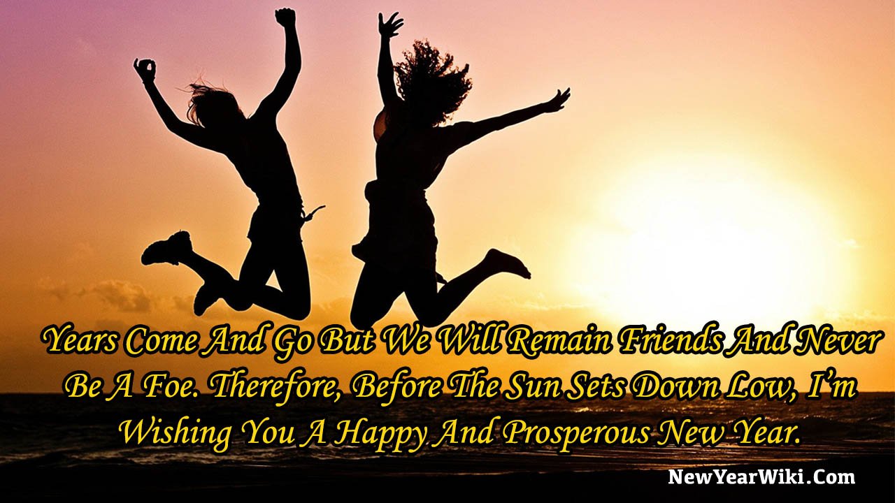 Happy New Year Wishes For Best Friend 2024 - New Year Wiki