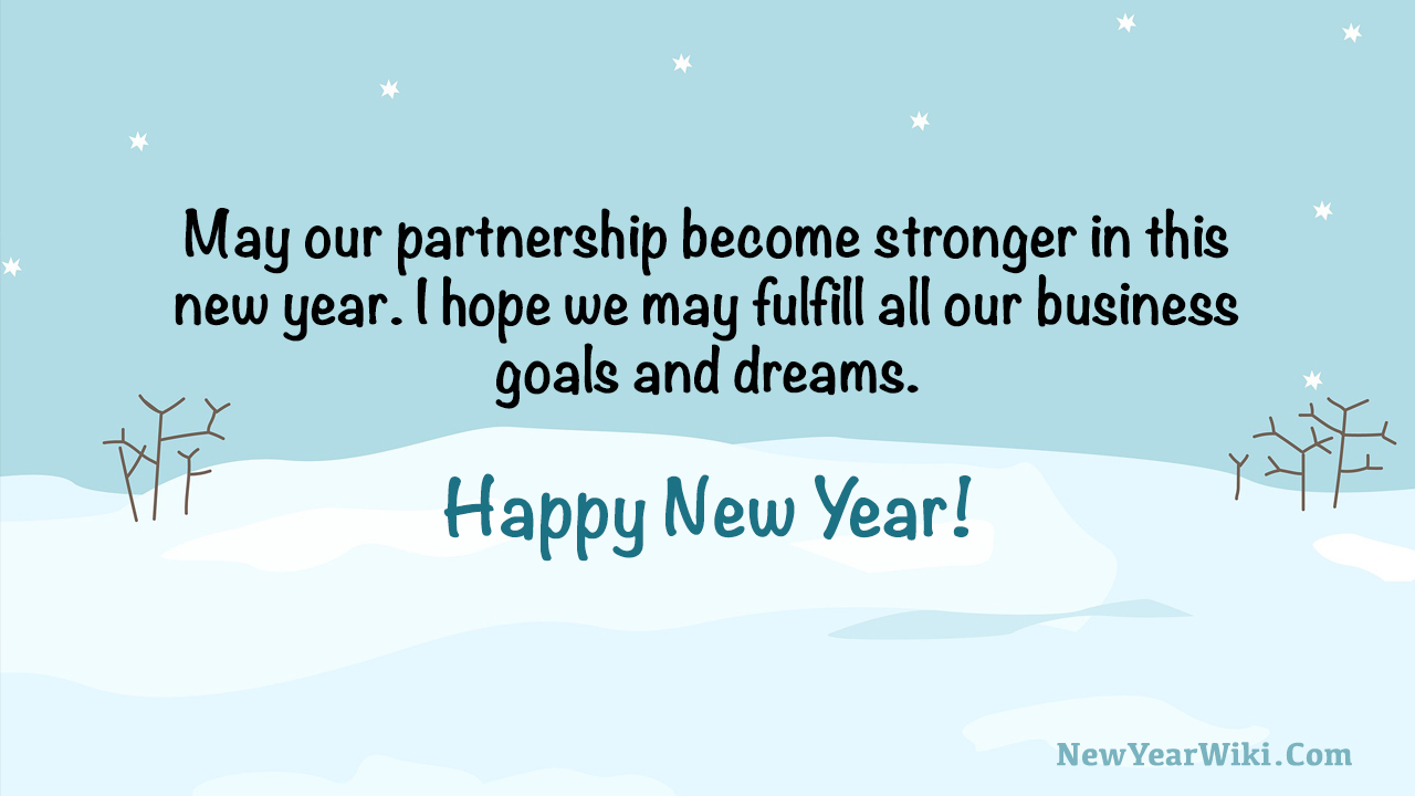 Happy New Year Wishes for Business Partner 2025 New Year Wiki