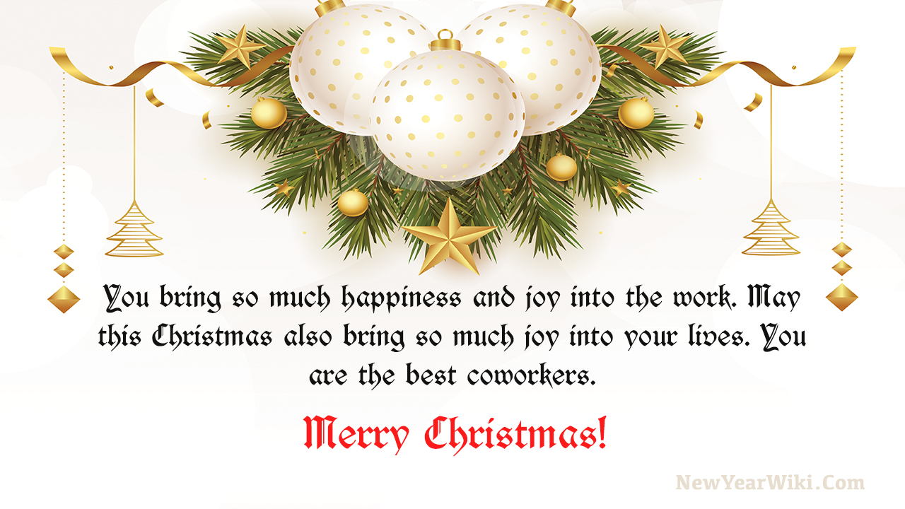 Merry Christmas Wishes For Coworkers & Colleagues 2024 - New Year Wiki