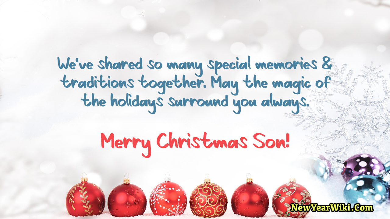 Merry Christmas Wishes For Son 2024 - New Year Wiki